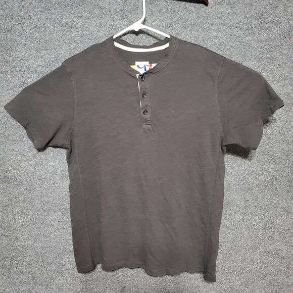 Rag & Bone Henley T-Shirt Mens Size L Grey Short Sleeve Cotton Standard Issue - Picture 2 of 11